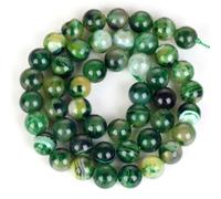 Perline rotonde in agata multicolore con cielo stellato, 8 mm, per la creazione di gioielli, GN8, 8 mm circa, 44 pezzi