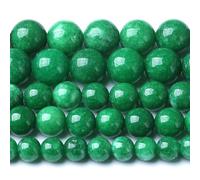 Perline rotonde in pietra di calcedonio verde nerastra da 6 mm per la produzione di gioielli, bracciali e collane, 120 pezzi, 2 fili, 81 cm