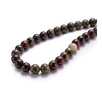 Perline rotonde in pietra naturale di sangue di drago per la creazione di gioielli, 10 mm, 38 pezzi