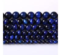 Perline rotonde in pietra naturale lapislazzuli blu occhio di tigre perline distanziali sfuse per la creazione di gioielli fai da te braccialetto collana 4 mm 90