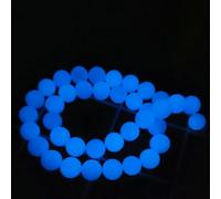 Perline rotonde luminose e luminose al buio, pietre naturali da 6/8/10/12 mm, per la creazione di gioielli, braccialetti fai da te, gioielli da yoga per donne, tipo 03-8 mm, 46 pezzi