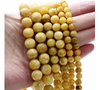 Perline rotonde sciolte in corallo rosso, amazzonite, turchese, agate, per la creazione di gioielli, fai da te, bracciali, collane, artigianato fatto a mano, cera d'api, 6 mm circa, 61 perline