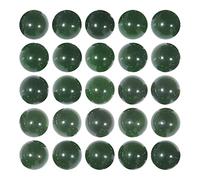 Perline rotonde sfuse in pietra naturale verde scuro da 8 mm, per la creazione di gioielli fai da te, circa 48 pezzi