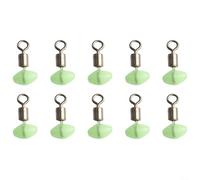 Perline scorrevoli luminose per pesca con girelle rotanti per la corsa, Ledger Rigs mare d'acqua dolce 5 x 8 mm (10 pezzi 5 x 8 mm)