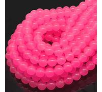 Perline sfuse in agata naturale rotonda liscia, per la creazione di gioielli, filo da 38,1 cm per sacchetto all'ingrosso (4 mm, calcedonio rosa chiaro)