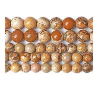 Perline sfuse in diaspro in pietra naturale, 6 mm, 60 pezzi, per la creazione di gioielli fai da te e braccialetti oz13/8.28