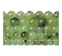 Perline sfuse in giada prehnite naturale, 8 mm, 46 pezzi, per la creazione di gioielli fai da te per braccialetti e collane