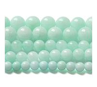 Perline sfuse in pietra naturale di amazzonite, 8 mm, 46 pezzi, per la creazione di gioielli fai da te, bracciali, collane, 1 filo