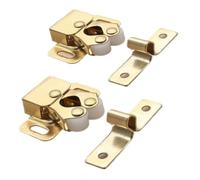 Perline tattili Bantam, clip for ante a pressione for armadietti, 2 pezzi, perline a doppio rullo, magnetiche, for il controllo del rumore dei mobili da cucina(Gold)