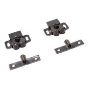 Perline tattili Bantam, clip for ante a pressione for armadietti, 2 pezzi, perline a doppio rullo, magnetiche, for il controllo del rumore dei mobili da cucina(Red ancient)