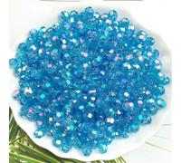 Perline trasparenti in acrilico AB per tende da porta, perline di simulato, fai da te, borsetta multicolore, design sfaccettato, stile popolare, colore 12-4,0 mm