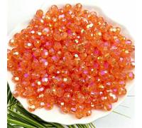 Perline trasparenti in acrilico AB per tende da porta, perline di simulato, fai da te, borsetta multicolore, design sfaccettato, stile popolare, colore 9-8 mm