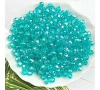 Perline trasparenti in acrilico AB per tende da porta, perline di simulato, fai da te, borsetta multicolore, design sfaccettato, stile popolare, colore 10-8 mm