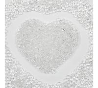 Perline trasparenti Rocailles da 4 mm per la creazione di gioielli, 110 g, circa 1600 pezzi, perline di vetro da 6/0 per la realizzazione di orecchini, perline Rocailles fatte a mano per il fai da te
