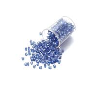 Perline Tubolari 1000/1800 pezzi 2 mm esagonali in vetro cilindrico sciolto piccolo seme ago for fai da te braccialetto collana gioielli creazione forniture(Sky blue,2mm x 1000Pcs)