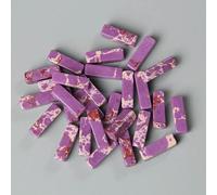 Perline tubolari quadrate da 4x13,0 mm, in pietra naturale, lapislazzuli, agate, perline piatte rettangolari, per la creazione di gioielli, fai da te, bracciale Chakra, sfuso, 11 viola imperi