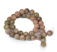 Perline Unakite in pietra naturale 4 mm 6 mm 8 mm 10 mm 12 mm perline per braccialetti di moda materiale di gioielliIl meraviglioso