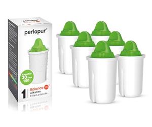 Perlopur - Cartucce filtranti alcaline classiche (confezione da 6) per acqua alcalina