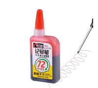 Permanent Marker Refill Ink - Super Color Fluid, 72Hours Oil-Based Paint for Woodworking, Waterproof Multicolor Dye with Easy Tip Dropper, Craft Supply Stationery, Home