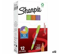 Permanent marker Sharpie Green Purple Orange (12 Units)