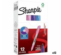 Permanent marker Sharpie Purple Pink Turquoise (12 Units)