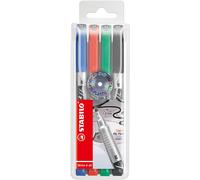 Permanent Marker - STABILO Write-4-all - Medium - Wallet of 4 - Assorted Colours