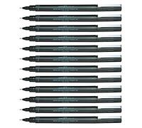 Permanent Marker Uni-Ball Pin005-200(S) Black 12 Pieces NUOVO