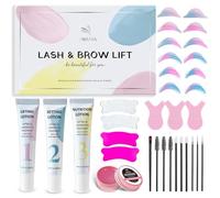 PERMANIA Kit Laminazione Ciglia, 2 in 1 Laminazione Ciglia e Sopracciglia Kit Completo, con Silicone Cuscinetto Lifting Lash, per Salone o L'uso a Casa