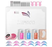 PERMANIA Kit per lifting delle ciglia, kit permanente per ciglia veloci, confezione individuale, kit per laminazione delle sopracciglia adatto ai principianti, per salone e uso domestico, fino a 4