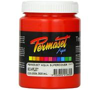 Permaset Aqua Supercover - Inchiostro per stampa su tessuto, 300 ml, colore rosso scarlatto