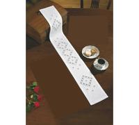Permin Hardanger - Set runner da tavolo corto punto a punto