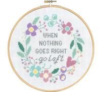 Permin Kit per ricamo a punto croce con cornice Se niente funziona correttamente