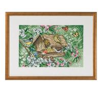 Permin Kit per ricamo a punto croce, motivo: casetta degli uccelli