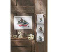 Permin Kit per ricamo a punto croce, motivo: ippopotamo