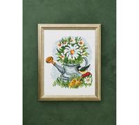 Permin Kit per ricamo a punto croce, motivo: uccello bianco