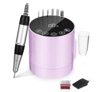 PERMUST 35000RPM Fresa per Unghie, Fresa Elettrica per Unghie, Frese per Unghie con Pedale e 6 Fresa, Lima per Unghie Elettrica, Manicure Elettrico, Fresa per Unghie Gel