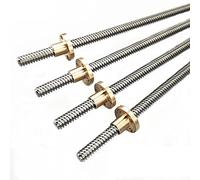 Perni a barra completamente filettati, filettatura for vite di comando, 1 pz. Asta trapezoidale in acciaio inossidabile for stampante 3D T10 filettatura for vite di comando 10 mm, passo 2 mm passo vit