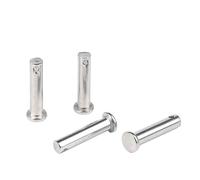 Perni a forcella M3-M8 con testa in acciaio inossidabile 304, albero a testa piatta con foro, perno bullone, perni cilindrici M4, M5, M6(M3x25-20Pcs)