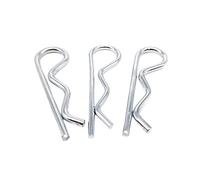 Perni a molla a forma di R acciaio inossidabile, Coppiglie a molla tipo R in acciaio, diametro 1-4mm, lunghezza 18-75mm, confezione da 75 pezzi for auto(10pcs 1.8x35mm)