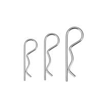 Perni a molla a forma di R acciaio inossidabile, Kit assortimento di coppiglie a molla a forma R M1.2-M7 x 25-150 mm(M3x65 (10pcs))