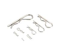 Perni a molla, Coppiglia a molla in acciaio inossidabile R a forma di onda divisa(M2x50mm 10pcs)