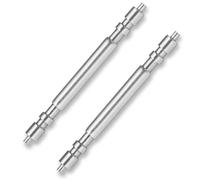 Perni a molla per orologio, 22 mm, venduti in coppia, diametro 1,8 mm, in acciaio inossidabile, perni a doppia flangia, set di ricambio premium per cinturini e braccialetti (22 mm)