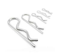 Perni a molla tipo R - Morsetti a clip divisibili in acciaio ondulato da M1 a M7 for fissaggio automobilistico, macchinari, fai da te e industriale(10pcs 2x30mm)