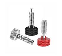 Perni a sgancio rapido con impugnatura zigrinata 1 pezzo | Stantuffo a molla retrattile resistente alla corrosione M6 antiruggine(M6 Black 1set)