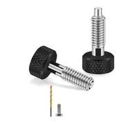 Perni a sgancio rapido con impugnatura zigrinata M6 - Perni di bloccaggio dello stantuffo a molla retrattile resistenti alla corrosione e alla ruggine (1 pz/1 set)(1 set black)