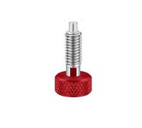 Perni a sgancio rapido con impugnatura zigrinata M6 - Perni di bloccaggio dello stantuffo a molla retrattile resistenti alla corrosione e alla ruggine (1 pz/1 set)(1pcs red)