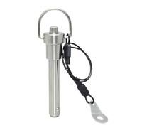 Perni A Sgancio Rapido Perno di bloccaggio a sfera a sgancio rapido Tipo pulsante con maniglia ad anello Tirante Acciaio inossidabile Diametro 5-25mm Lunghezza 10-120mm(MT194-4,140mm)
