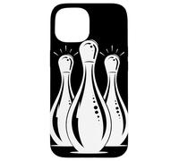 Perni da bowling Disegno del giocatore di bowling Custodia per iPhone 15