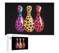 Perni da bowling Leopard Sport Jigsaw Puzzle per adulti Famiglia Attività Giochi Home Decor Puzzle 1000 PCS