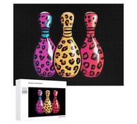 Perni da bowling Leopard Sport Jigsaw Puzzle per adulti Famiglia Attività Giochi Home Decor Puzzle 500 PCS
